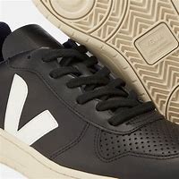 Image result for Black Leather Veja Training Shoe