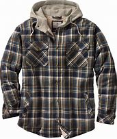 Image result for Men's Hooded Flannel Shirts