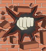 Image result for Breaking Brick Wall Clip Art