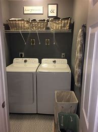 Image result for Small Laundry Room with Wire Shelf