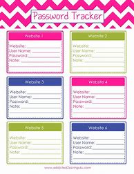 Image result for Username and Password List Template