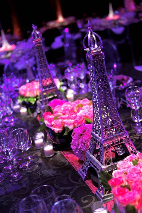 Parisian Theme - Table setting | Paris theme wedding, Paris wedding ...