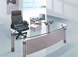 Image result for Furniture Executive Office Glass Desk