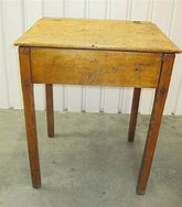 Image result for Vintage Adjustable Wooden School Desk