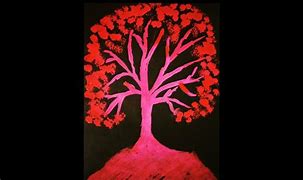 Image result for Red Tree Canvas Wall Art