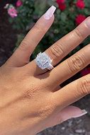 Image result for Princess Cut Engagement Ring Set