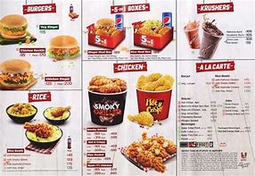 Image result for KFC Menú USA