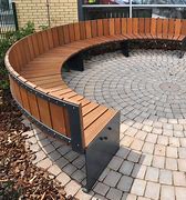 Image result for Curved Garden Benches Outdoor