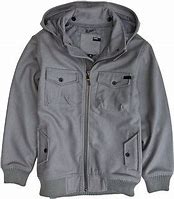 Image result for Mens Hooded Flannel Jacket, Charcoal Grey S