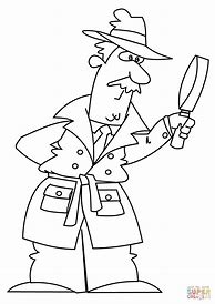 Image result for Detective Coloring Pages for Kids