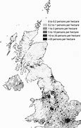 Image result for UK Population Density Map