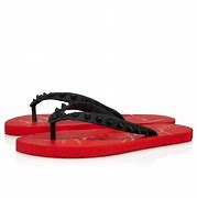 Image result for Christian Louboutin LOUBI FLIP BLACK PVC - Men Shoes