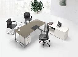 Image result for glass office desk with metal frame