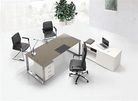 Image result for Glass Office Desk
