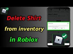 Image result for How to Delete a Shirt On Roblox