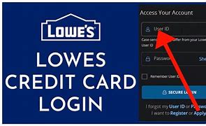 Image result for Lowe's Credit Card Login