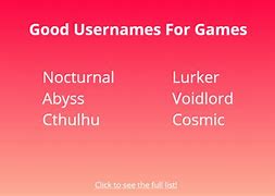Image result for Good Usernames for Roblox