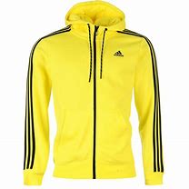Image result for Adidas 3 Stripe Ice Yellow Crop Hoodie