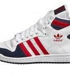 Image result for Adidas Mid White Red Blue