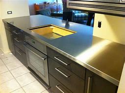 Image result for stainless steel countertop polish
