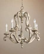 Image result for White Wood Chandelier