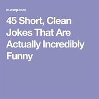 Image result for Short Clean Jokes Humor
