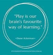 Image result for Play Is Learning Quote