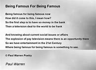Image result for Poems About Famous People