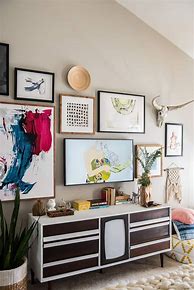Image result for Gallery Wall with Frame TV