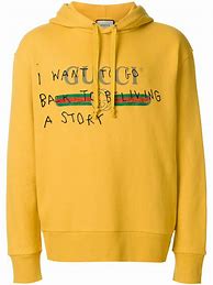 Image result for Yellow Gucci Hoodie