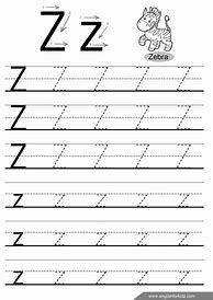 Image result for Tracing Letter Z Printable