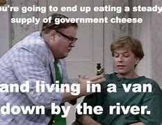 Image result for Chris Farley Van Down by the River Meme