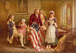 Image result for American Flag 1776 George Washington