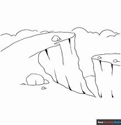 Image result for Cliff Coloring Page