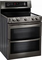 Image result for Stainless Steel Double Oven Electric Range