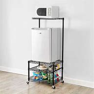 Image result for Mini Fridge Storage Cabinet Microwave Dorm Cart