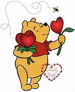 Image result for Pooh Bear Valentine Clip Art