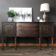 Image result for Antique Dining Buffet Cabinet
