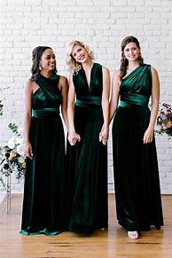 Image result for Green Velvet Bridesmaid Dresses