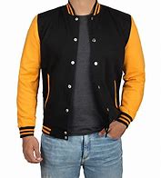 Image result for Red Black and Yellow and Green Varsity Jacket
