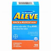 Image result for Aleve Back & Muscle Pain Relief Naproxen Sodium Tablets, 220Mg - 50 Ct