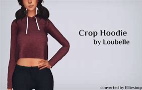 Image result for Sims 4 Elliesimple Knit Cropped Hoodie