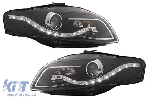 Headlights LED DRL Daytime Running Lights suitable for AUDI A4 B7 11  