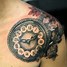 Image result for Clock Tattoo with Flowers