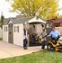 Image result for Lifetime Outdoor Storage Shed 60127 20X8 Dual Entry