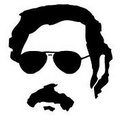 Image result for Pablo Escobar Black and White Graffiti Sticker