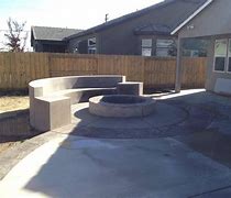 Image result for Concrete Fire Pit Bench
