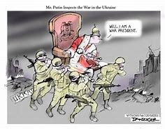 Image result for Cartoon Russia and Ukraine War