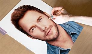 Image result for Cartoon Chris Pratt Looking at a Computer