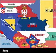 Image result for Map Kosovo Serbia Conflict